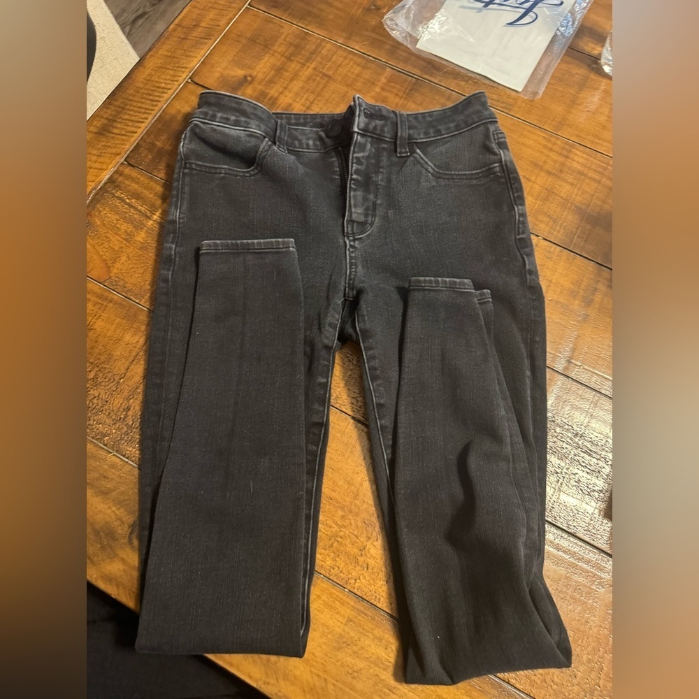 American eagle black gray high rise jeggings